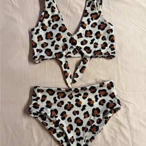Leopard Print Bikini Set